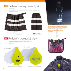 AKCIA  Reflexný magnetický klip koliesko AKCIA  Reflexný magnetický klip koliesko